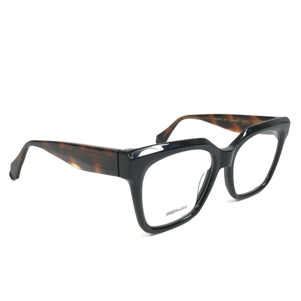 Gigi Studios Eyeglasses Frames ADELE 6747/1 Black Tortoise Havana 52-16-140